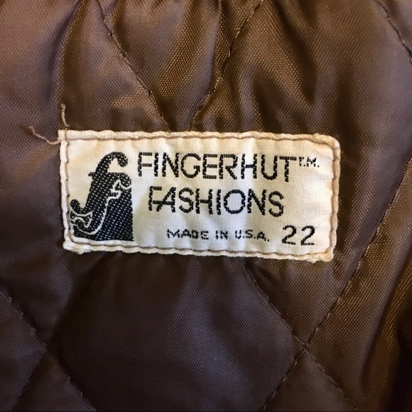 Vintage feux fur and pleather coat. Size 22 - Picture 4 of 7